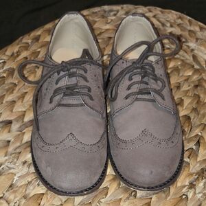 Janie and Jack Gray Kids Dress Shoes